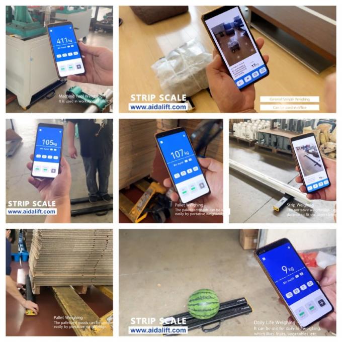 Escala de vigas de paletes usadas de empilhadeira Bluetooth Industrial Automática Material de alumínio balança de paletes certificado 7