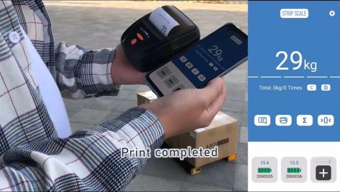 Balança eletrônica portátil de vigas de paletes de 4500kg APP Control Industrial 10