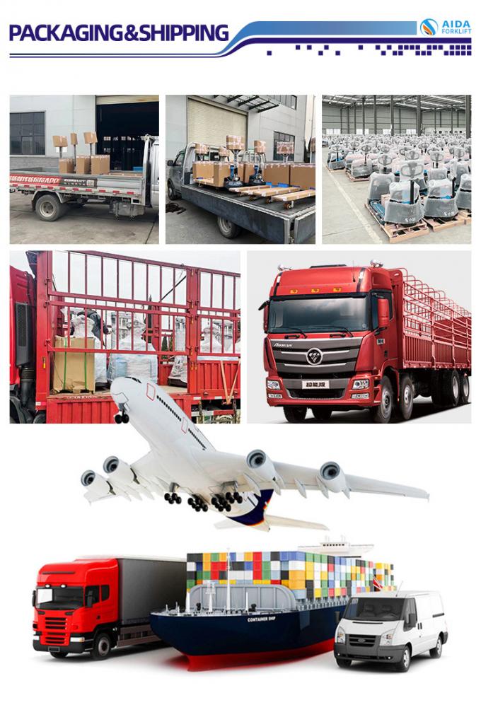 Stand On Walkie Electric Stacker empilhadeira elétrica horizontal de 1,5 toneladas empilhadeira elétrica 5