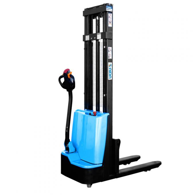 Walking Behind Electric Stacker 2 Ton 2500mm de altura Palet stacker para pedestres com alcance 0