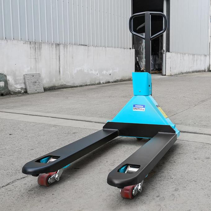 Caminhão manual de paletes com impressora e balança digital de paletes 0