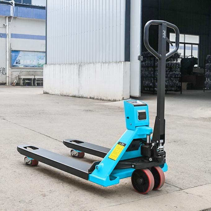 Manual pallet jack elevador com balança balança de paletes portátil 1