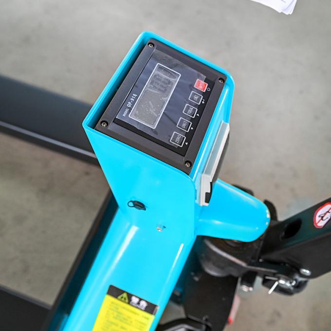 Manual pallet jack elevador com balança balança de paletes portátil 3