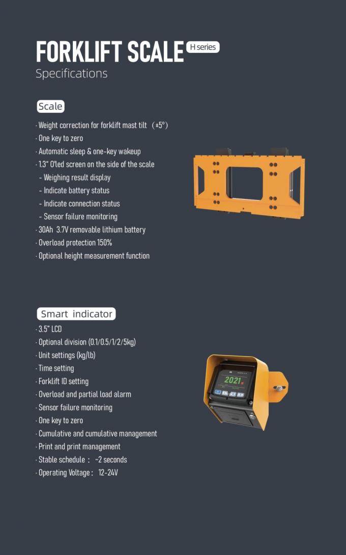 Sistema de pesagem de empilhadeira Bluetooth 3