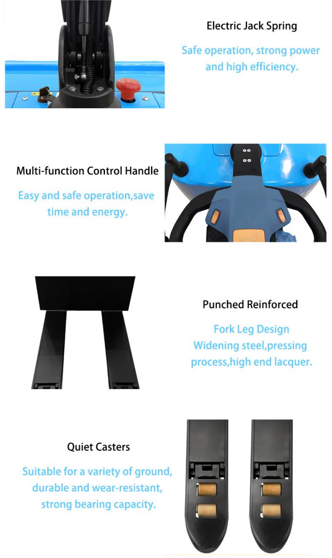 CE Certificado Stand On Electric Pallet Jack, Lithium Electric Hydraulic Pallet Jack 1