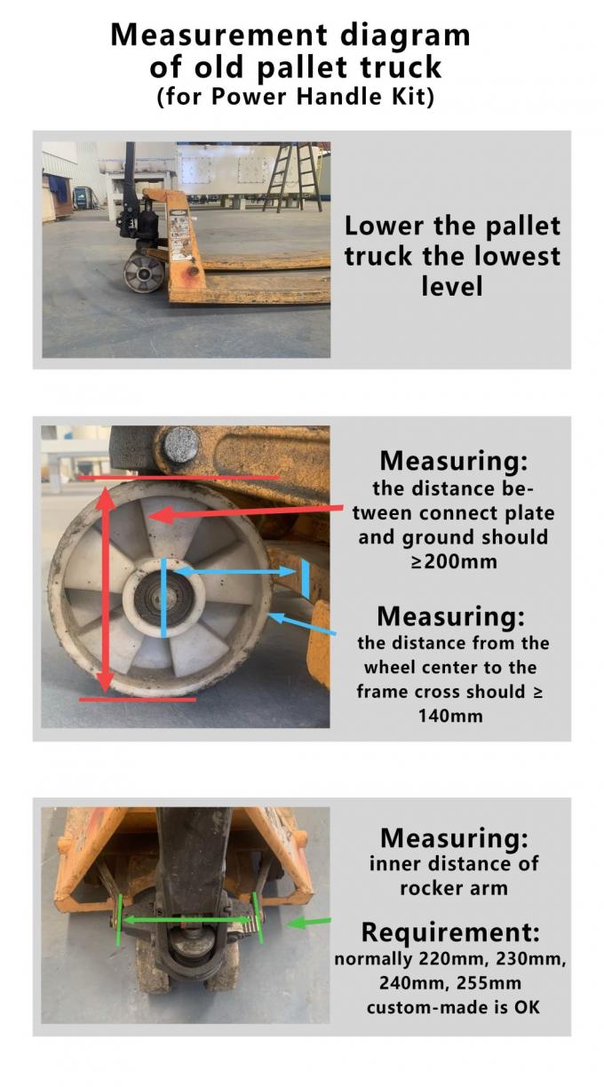 Kit de manuseamento de tração de potência para modernização de velhos caminhões de paletes ou caminhões de plataforma 1