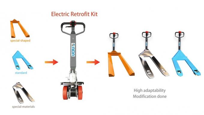 Atualizar os caminhões de paletes antigos para o jack de paletes elétrico por kit de manuseio elétrico 2000kg 4